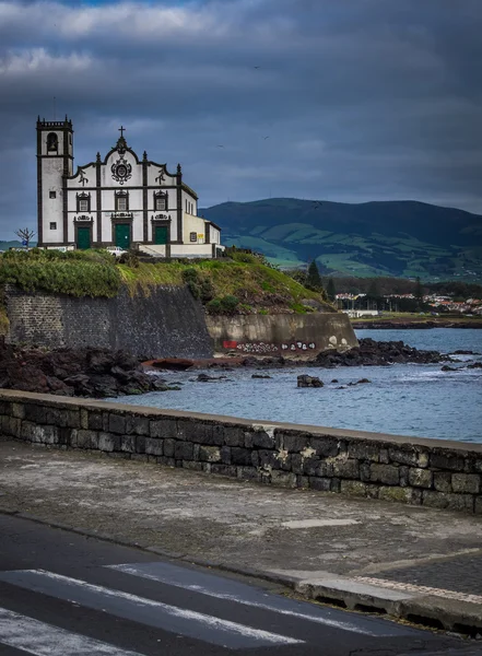 Ponta Delgada-katolikus templom — Stock Fotó
