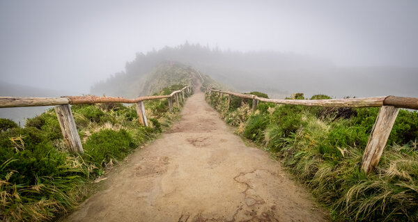 Pathway to the Sete Cidades viewpoint