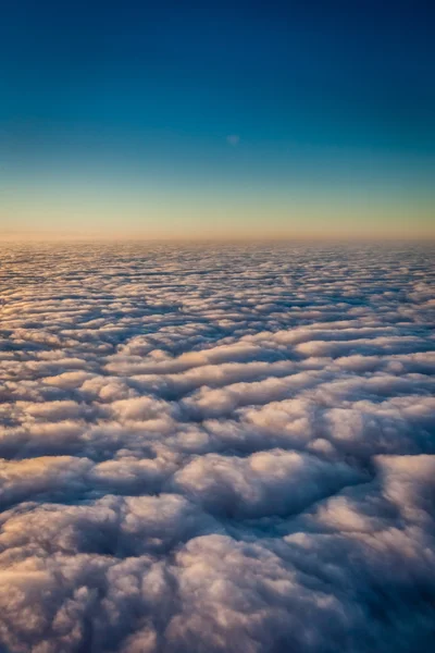 Sky and dense clouds from above — Stock Photo, Image