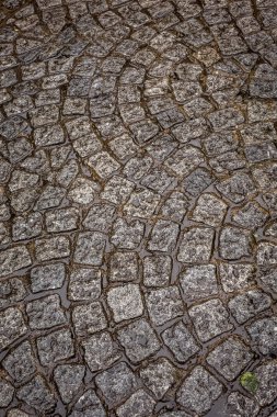 Bir sokakta cobblestones