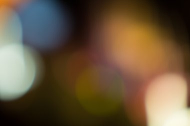 Renkli gece şehir ışıkları bokeh