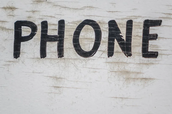Yıpranmış telefon metin — Stok fotoğraf