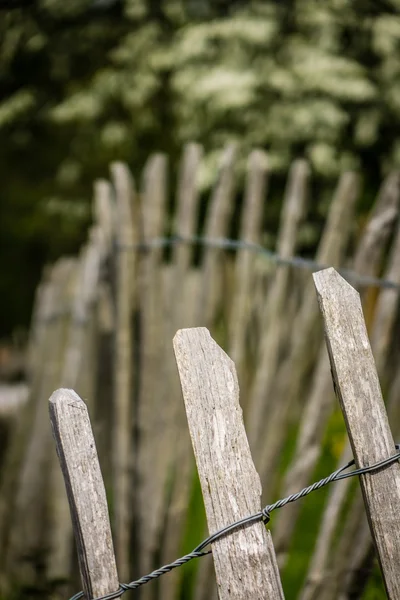 Wooden fence detail — Stock Photo, Image