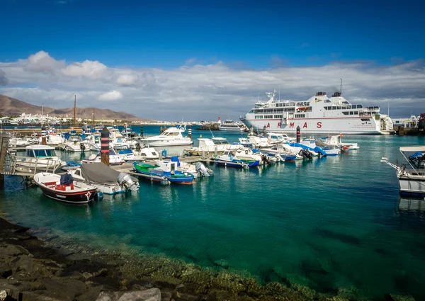 Playa Blanca přístav — Stock fotografie