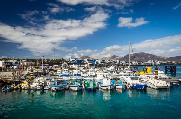 Playa Blanca harbor — Stock Photo, Image