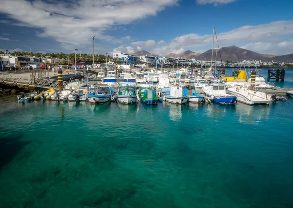 Playa Blanca harbor — Stock Photo, Image