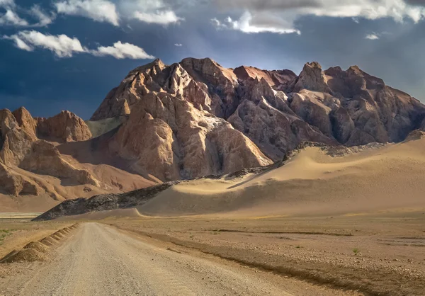 Estrada no Tibete — Fotografia de Stock