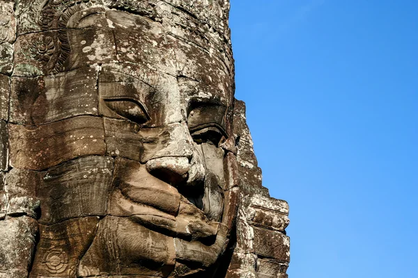 Volto di pietra ad Angkor Wat — Foto Stock