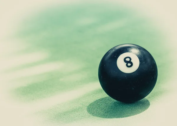 Zwarte billard bal — Stockfoto