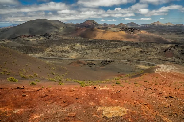 Paisaje del Parque Nacional de Timanfaya — Foto de Stock