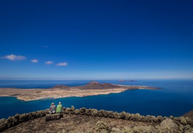 Mirador del Rio üzerinde çift