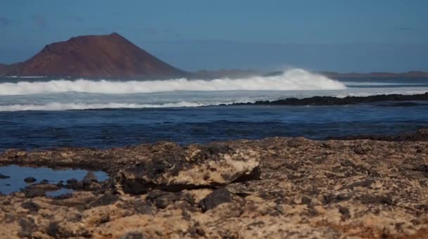 Costa di Fuerteventura a Corralejo — Video Stock