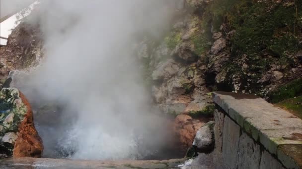 富尔纳斯地热火山喷气口 — 图库视频影像
