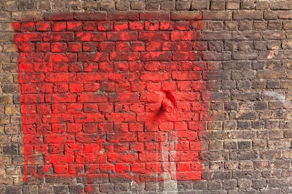 Pared de ladrillo rojo — Foto de Stock