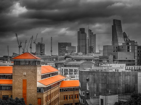 Londoner Gebäude in der Abenddämmerung — Stockfoto