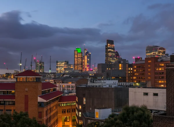 Skyline di Londra City al tramonto — Foto Stock