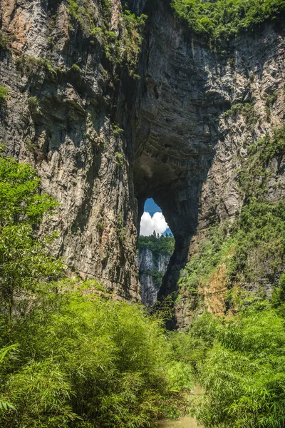 Масивні Природні Скелясті Арки Карстові Ландшафти Національного Парку Лонгшуйся Фіссюр — стокове фото