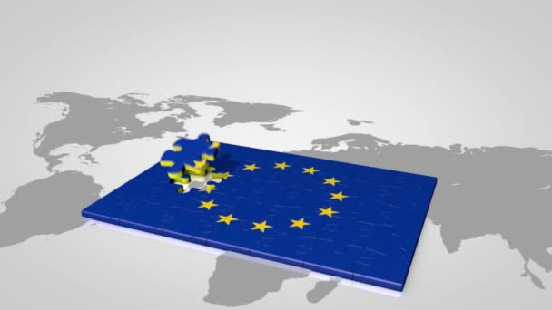 Brexit. Ledighet att rösta, rösta vistelse, Storbritannien, Europeiska unionen. — Stockvideo