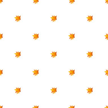 Temiz beyaz bir arkaplan eşit aralıklarla portakal çiçeği benzeri yıldız patlamaları içerir. Arka planlar, tekstil, markalaşma ya da mevsimsel tasarımlar için uygun modern, oyuncu desen.