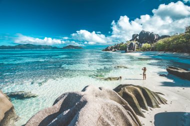 Plaj fotoğraflarını kadın