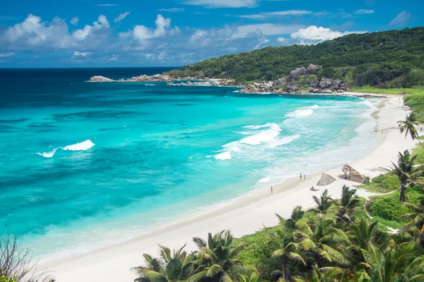 Praia espetacular em Seychelles — Fotografia de Stock