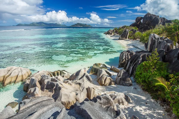 Bela praia de Seychelles — Fotografia de Stock