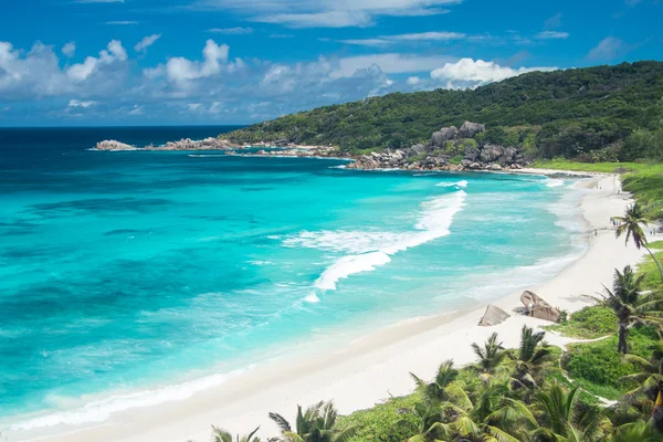 Praia espetacular em Seychelles — Fotografia de Stock