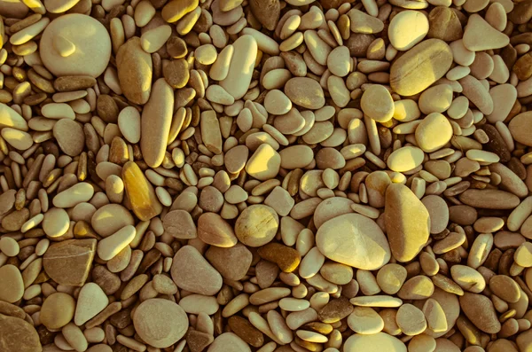 Beach stones in summer evening — Stock Photo, Image