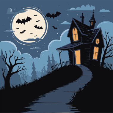 Cadılar Bayramı tasarımları için temiz şekilli düz geometrik kafatası simgesi