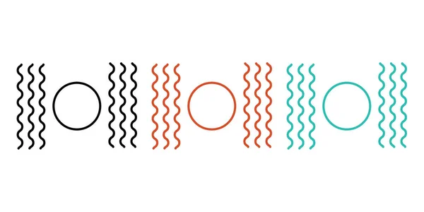 Renkli daireleri ve modern web sitesi tasarımı için dalgalı çizgileri olan dinamik minimalist tasarım veya enerjik enerji ekleyen soyut sanat baskıları