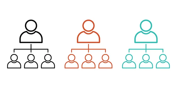 Takım yapısını bu modern şirket hiyerarşisi ile görselleştirin, sunumlar ve şirket web siteleri için mükemmeldir, organizasyonel çizelge konseptini gösterir