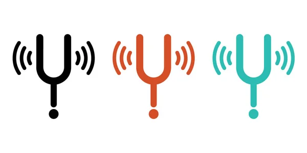 Değişik renklerde uyumlu çatallar, müzik eğitimi ve sağlıklı marka kampanyaları için ideal denge ve rezonans sinyalleri verir