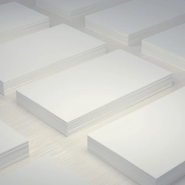 Mockup düzen beyaz boş iş kartı 50 x 90