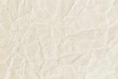 Geri dönüşümlü kahverengi kağıt buruşmuş doku, arka plan için eski kağıt yüzeyi