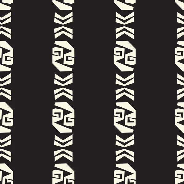 Patrón de rayas vectoriales de textura abstracta inconsútil en monocromo b — Archivo Imágenes Vectoriales