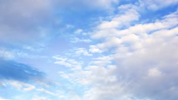 Cloud en blauwe hemel timelapse. — Stockvideo