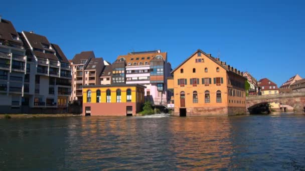 Strasburgo, fiume, piccola Francia — Video Stock