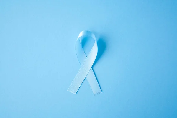 Consciência de câncer de próstata fita azul — Fotografia de Stock