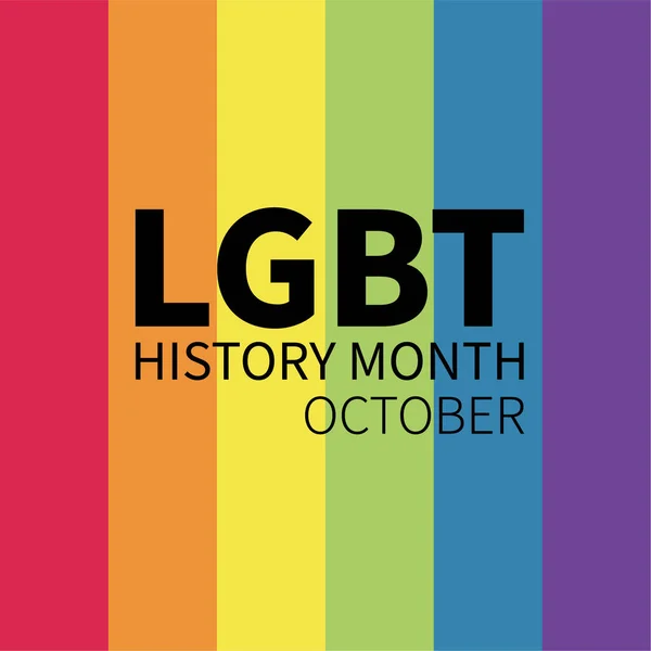 Le mois de l'histoire LGBT. Gay, bisexuel et trans — Image vectorielle
