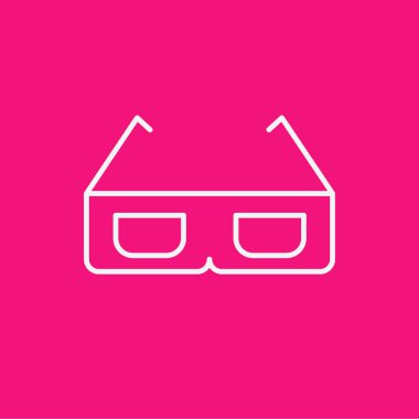 Sinema yemek hattı ikonu konsepti. Bir bardak soda.