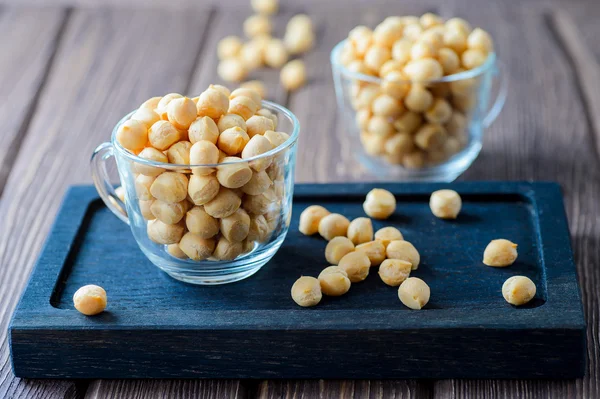 Puff croutons, small pastry balls, soup additive — Stock Image Puff croutons, small pastry balls, soup additive Stock Image