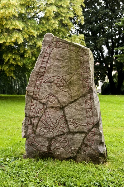 Viking Runestone U937 in Uppsala, Sweden — Stock Photo, Image