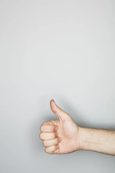 Gesto de mão isolado no estúdio — Fotografia de Stock