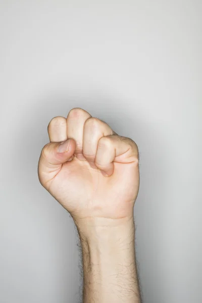 Изолированный жест рукой — стоковое фото