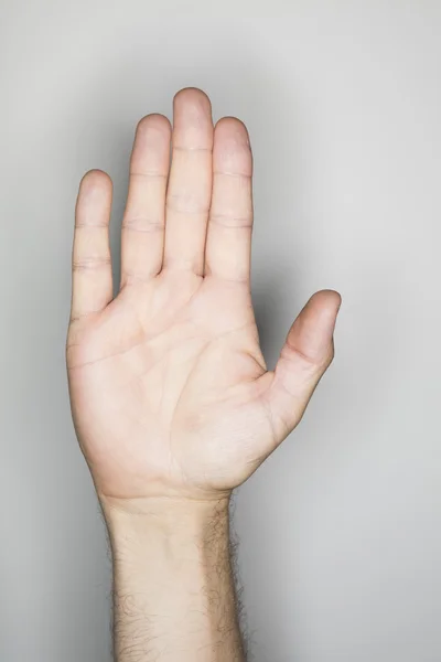 Изолированный жест рукой — стоковое фото