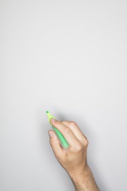 Beyaz bir erkek el hareketi