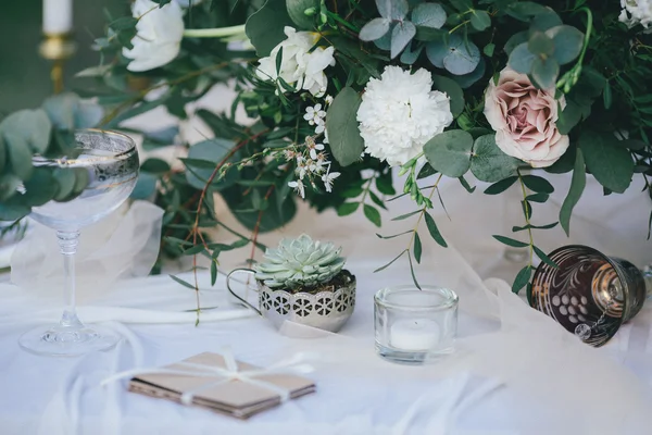 Paisaje de mesa de boda —  Fotos de Stock