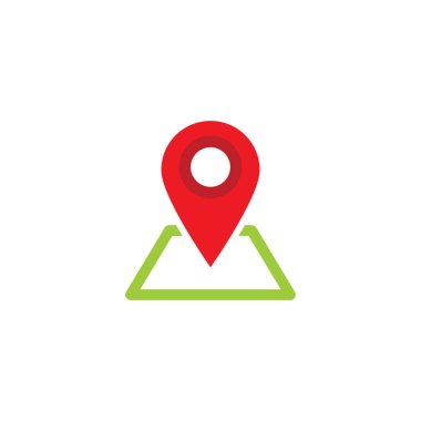 Konum noktası logo şablonu