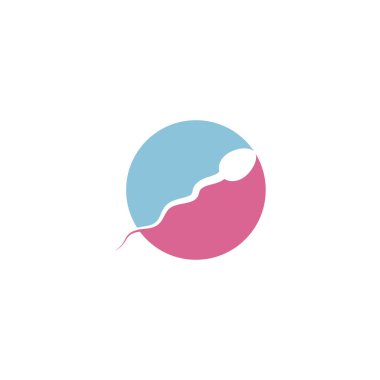 Sperm logo illüstrasyon vektör şablonu