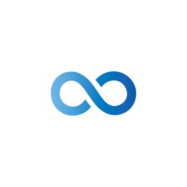 Sonsuzluk simgesi. Sonsuzluk sembolü tasarım örnekleme şablonu